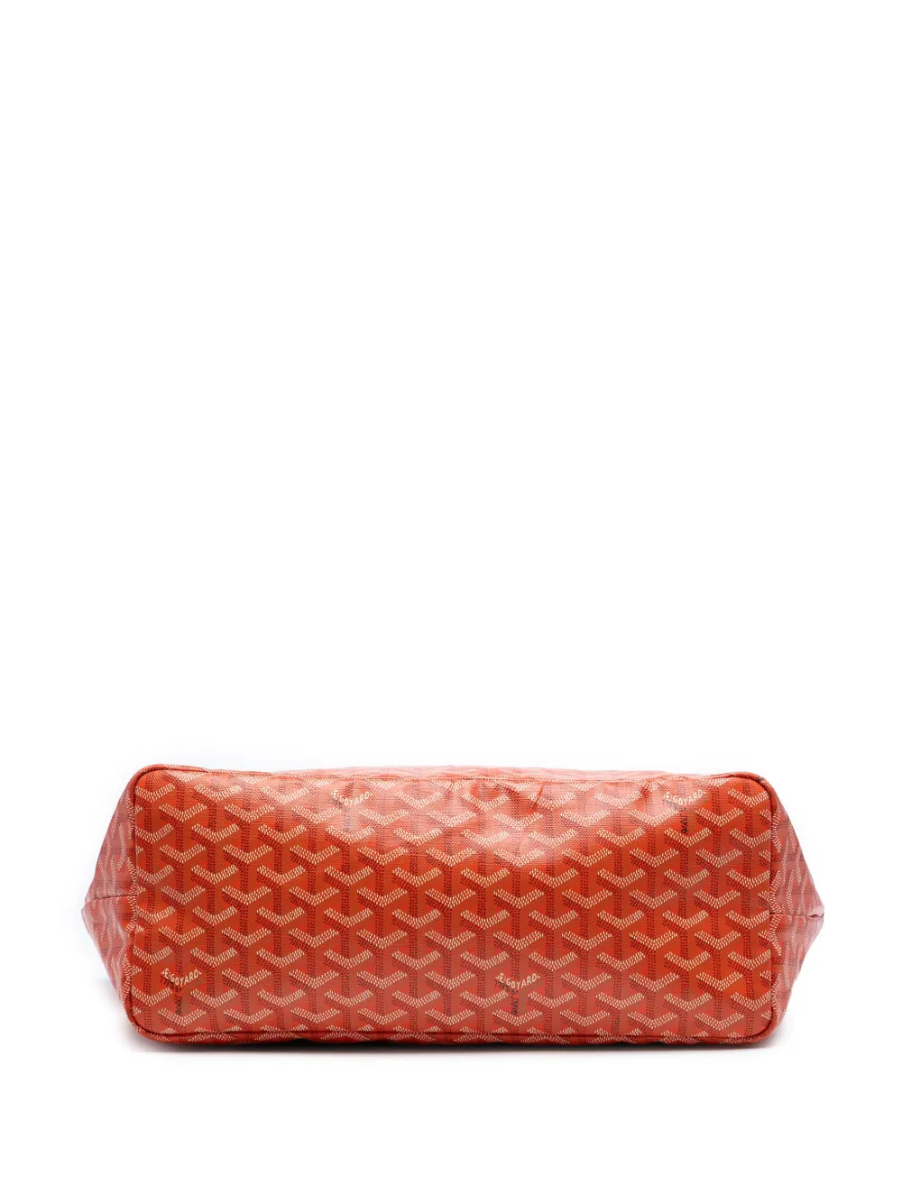 Pre-owned Goyard 2018 Ine Saint Louis Pm Tote Bag In Orange
