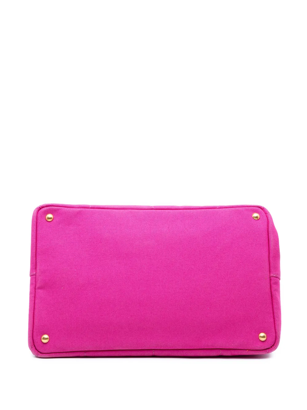 Pre-owned Prada 2013-2025 Large Canvas Canapa Logo Satchel In Pink