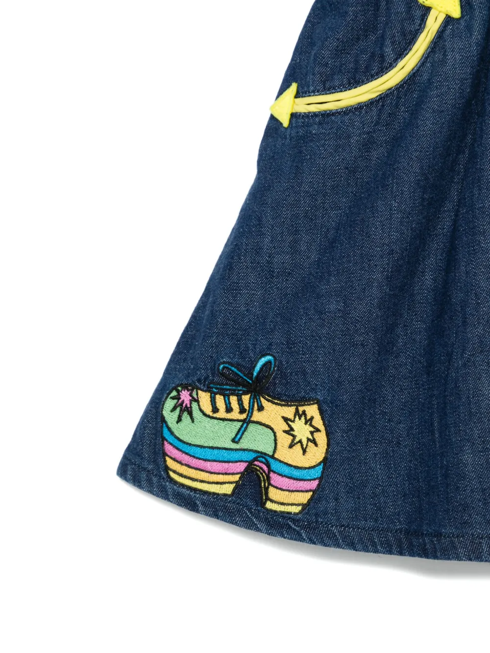 Stella McCartney Kids Rok met borduurwerk Blauw