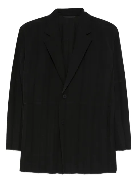 Homme Plissé Issey Miyake pleated buttoned blazer