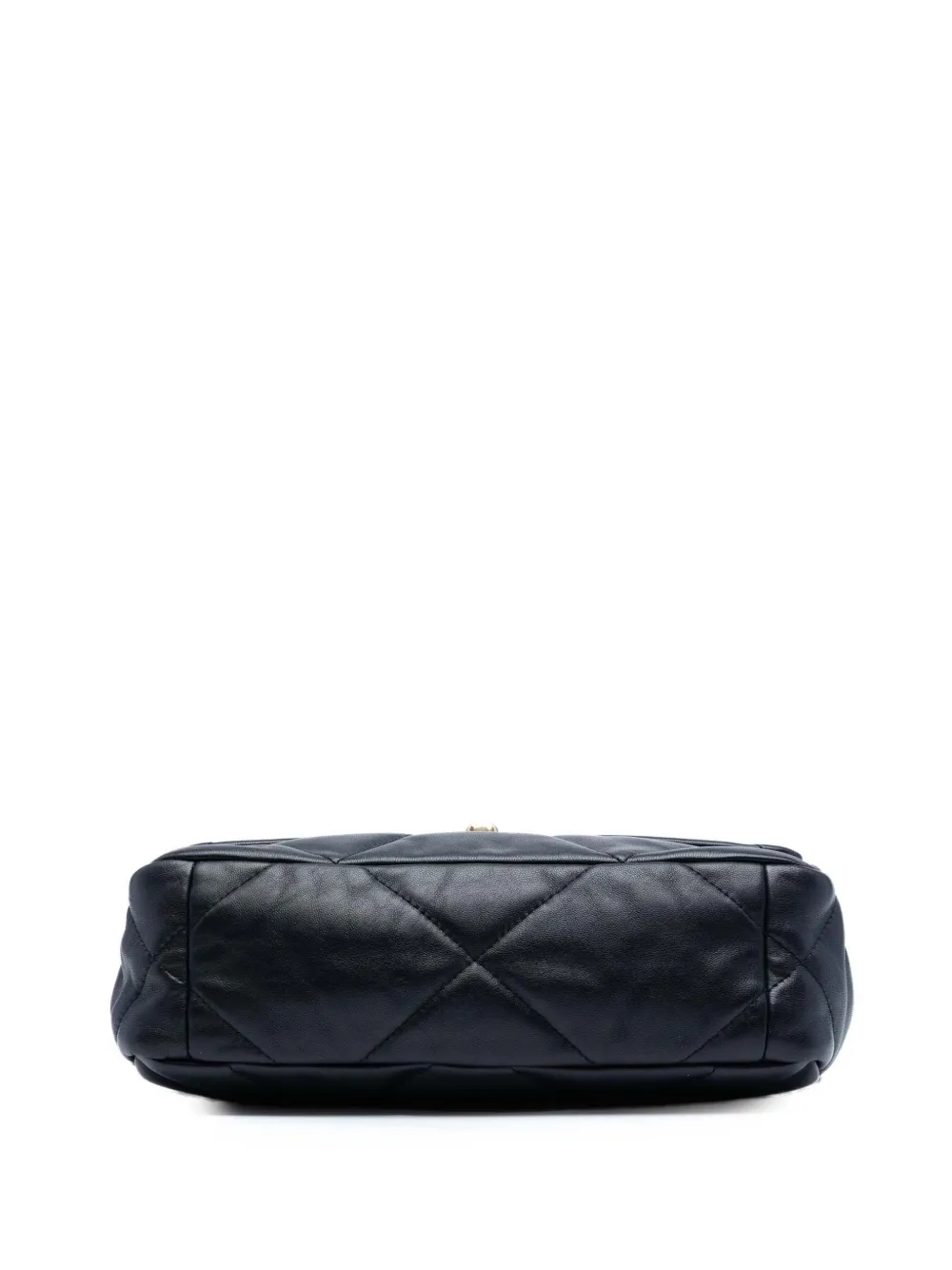 Pre-owned Chanel 2020 Medium Lambskin 19 Flap Satchel In Black