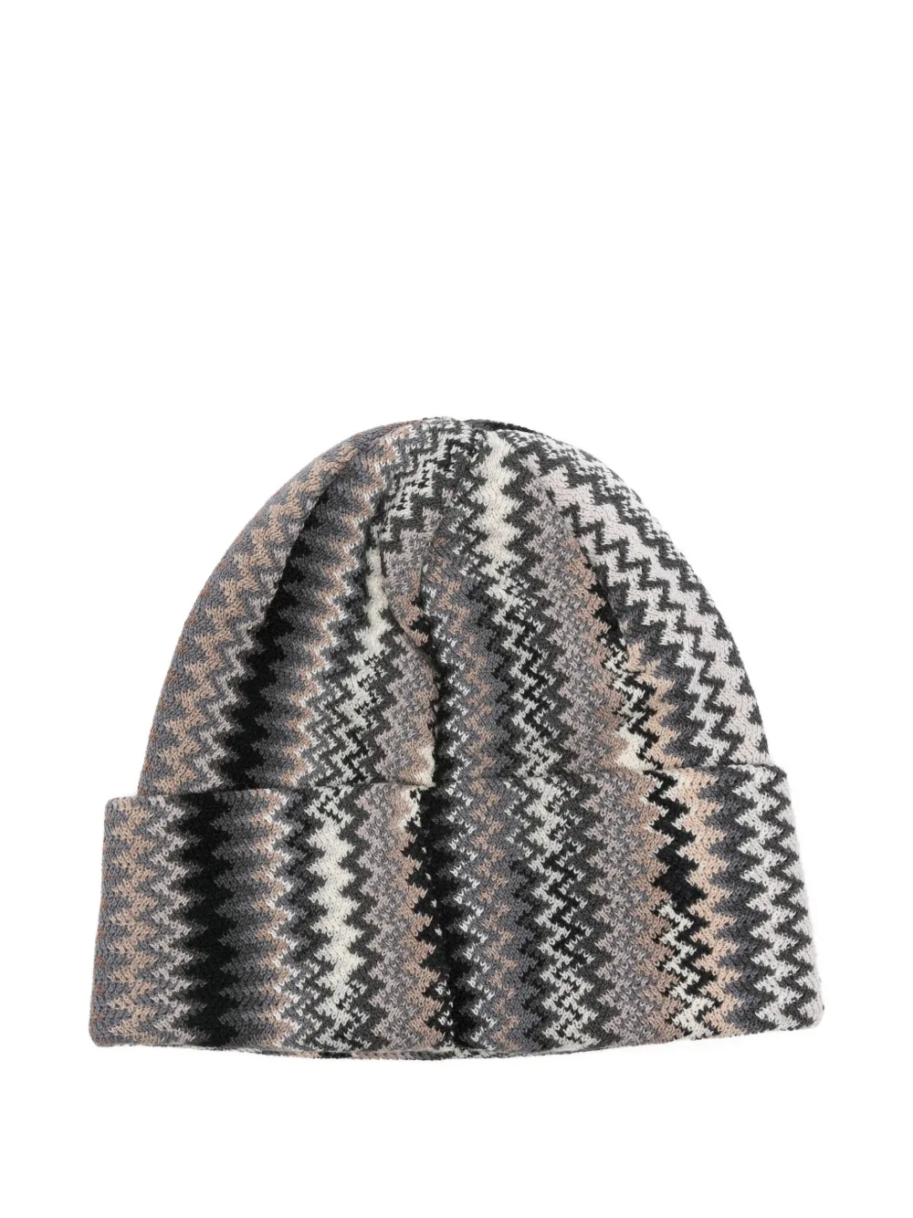 Missoni zigzag beanie hat - Grijs