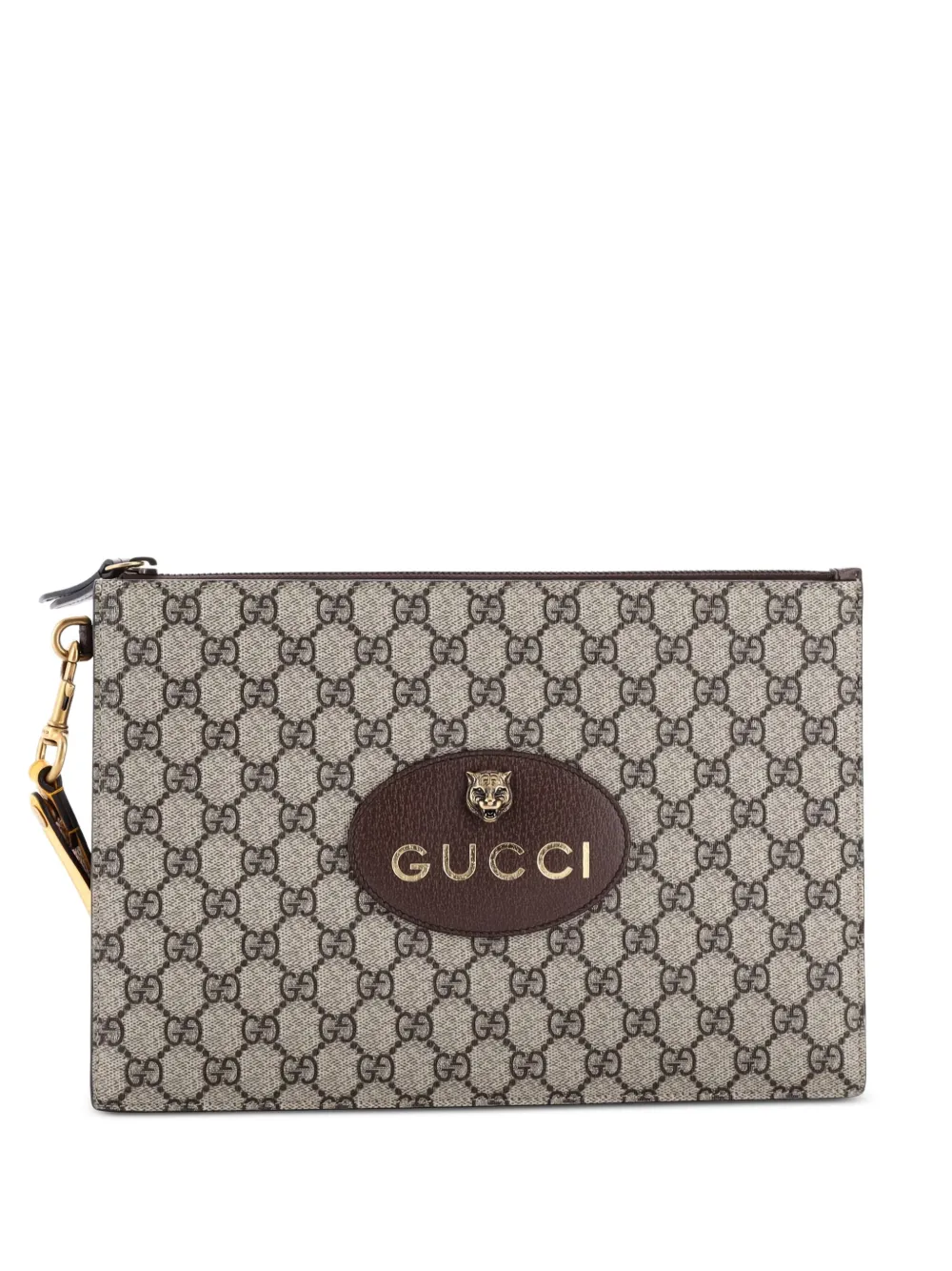Gucci Pre-Owned Neo Vintage Wristlet Pouch GG Coated Canvas clutch bag Gucci Pre-Owned Neo Vintage Wristlet Pouch GG Coated Canvas clutch bag