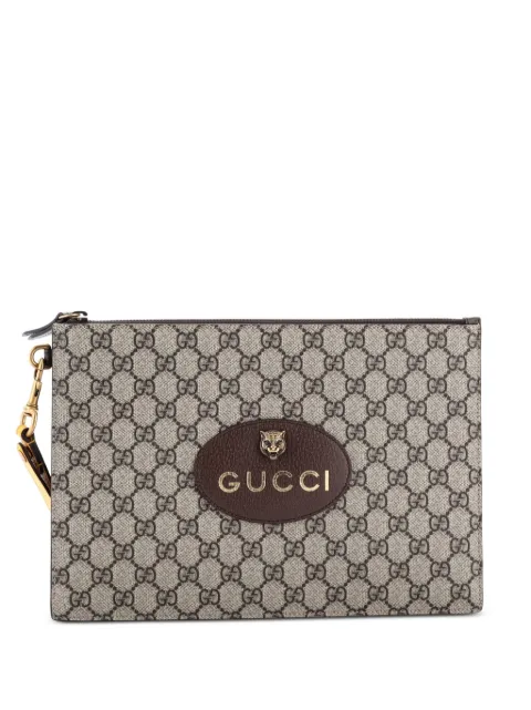 Gucci Pre-Owned Neo Vintage Wristlet Pouch GG Coated Canvas clutch bag
