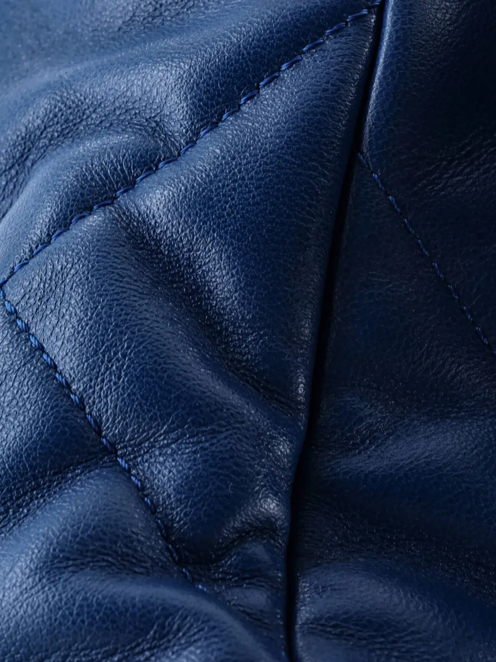 Pre-owned Chanel 19 Flap Bag Quilted Leather Large Crossbody Bag In Blue