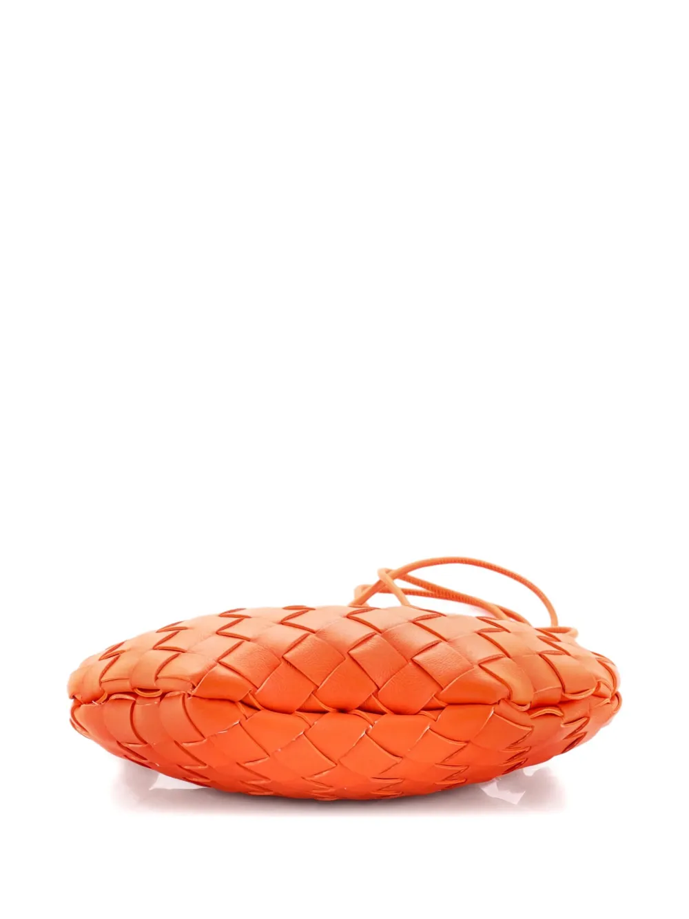 Pre-owned Bottega Veneta Sardine Top Handle Bag Intrecciato Nappa Mini Satchel In Orange
