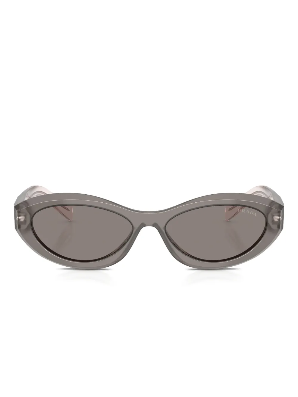 Prada Eyewear Symbole oval-frame sunglasses - Grigio