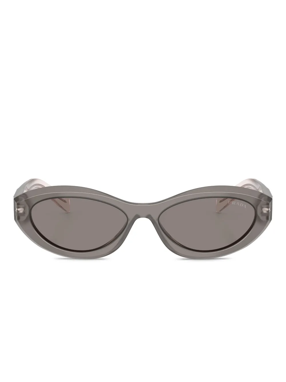 Prada Eyewear Symbole oval-frame sunglasses - Grigio