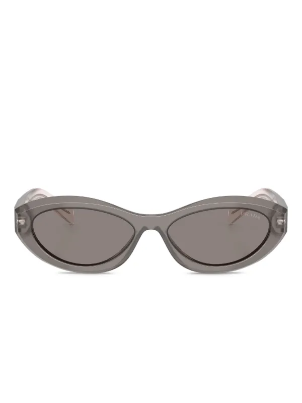 PRADA プラダ　スポーツ　サングラス　オーバル　ロゴ　Y2K Prada Eyewear プラダ シンボル オーバルサングラス | グレー