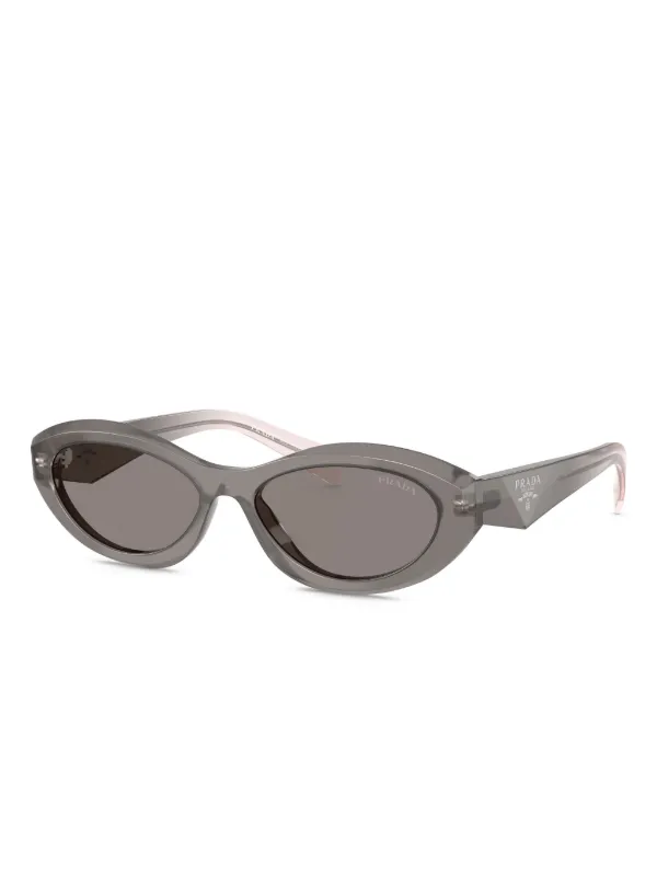 Prada Eyewear プラダ シンボル オーバルサングラス | グレー