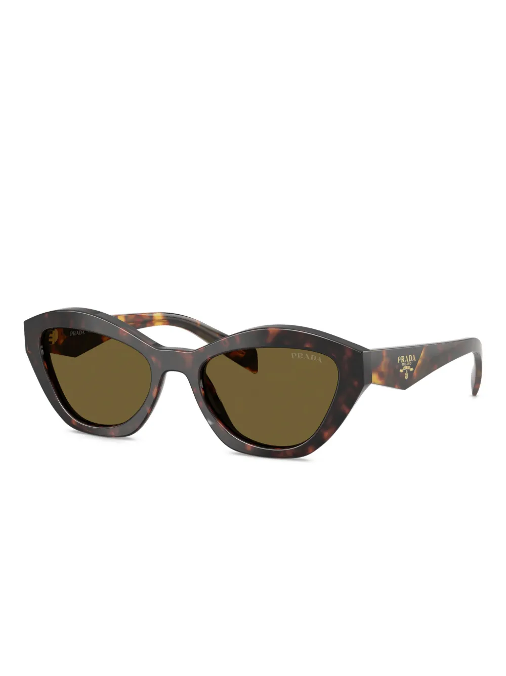 Prada Eyewear Zonnebril met cat-eye montuur Bruin