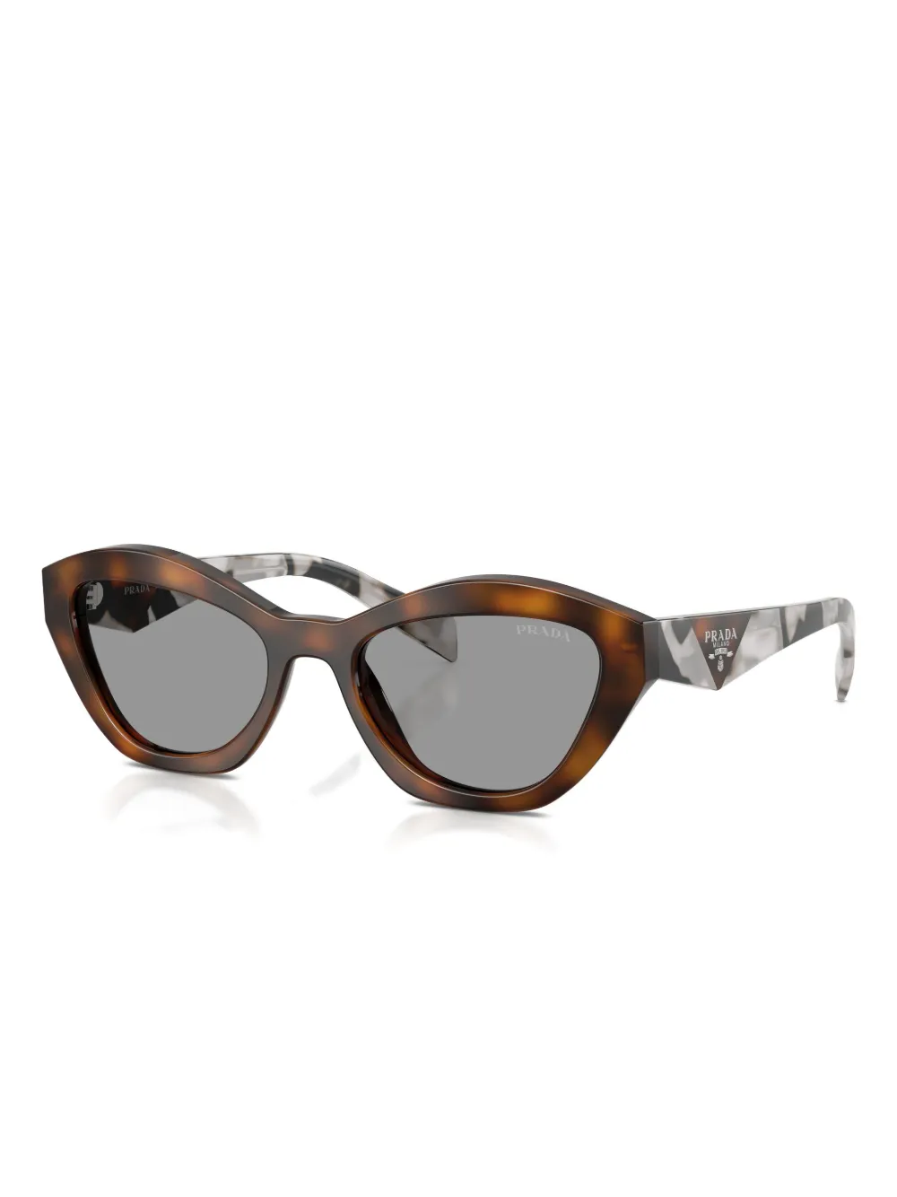 Prada Eyewear Zonnebril met cat-eye montuur Bruin