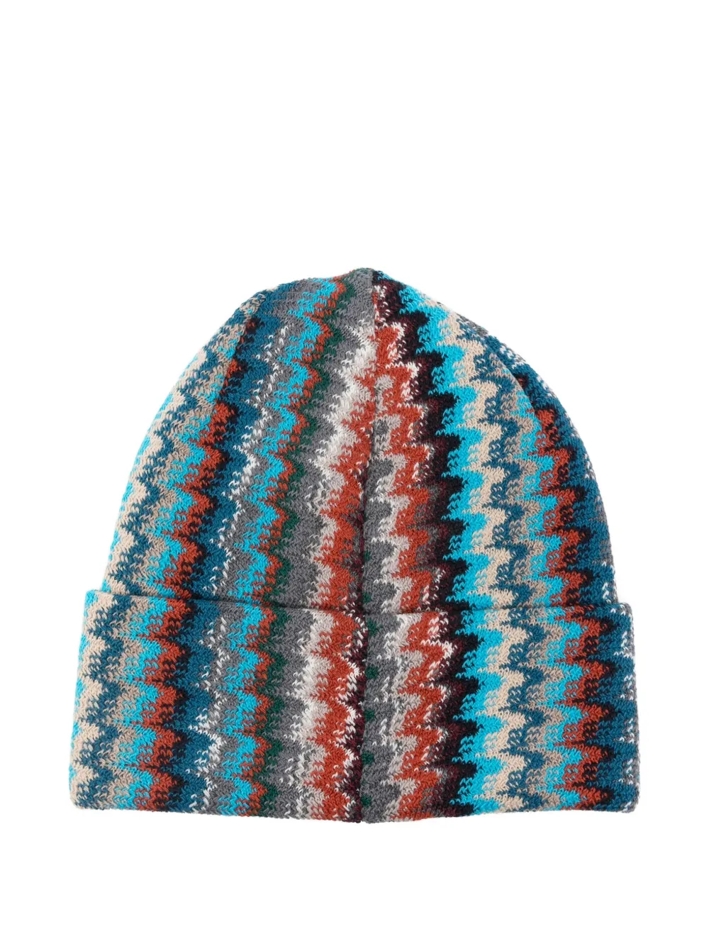 Missoni zigzag beanie hat - Blauw