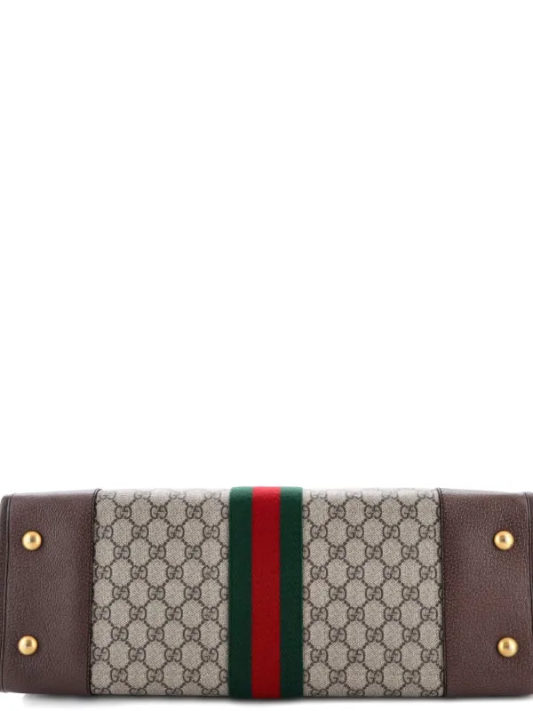 Gucci Pre-Owned Ophidia Cut Out Handle GG Coated Canvas Large Tote