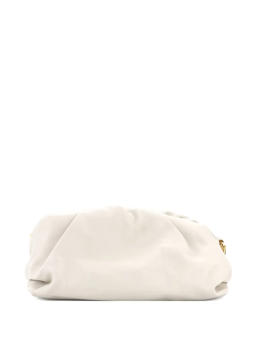 Pre-owned Bottega Veneta The Chain Pouch Leather Shoulder Bag In Neutral