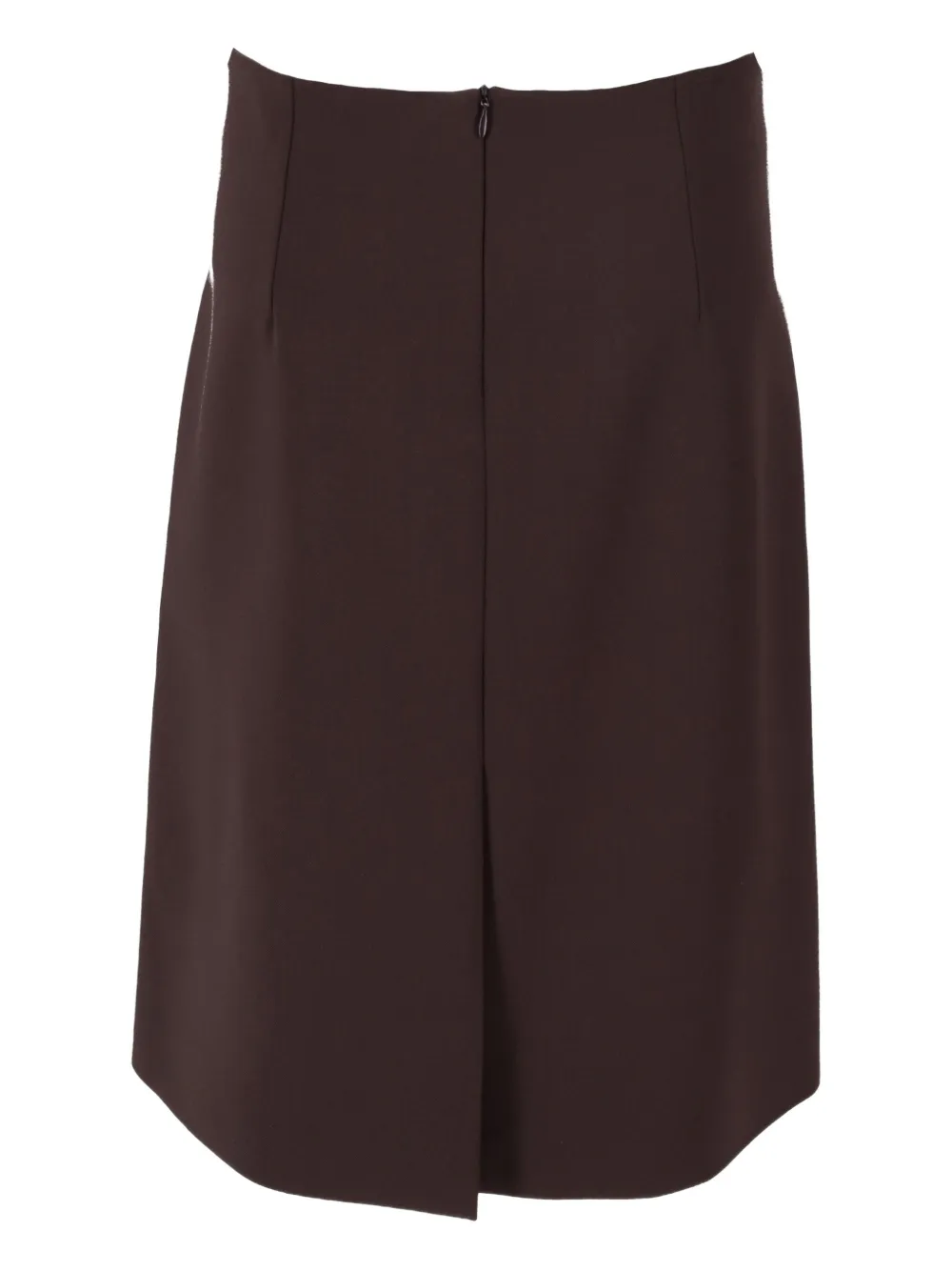 P.a.r.o.s.h Wool-blend Midi Skirt In Brown