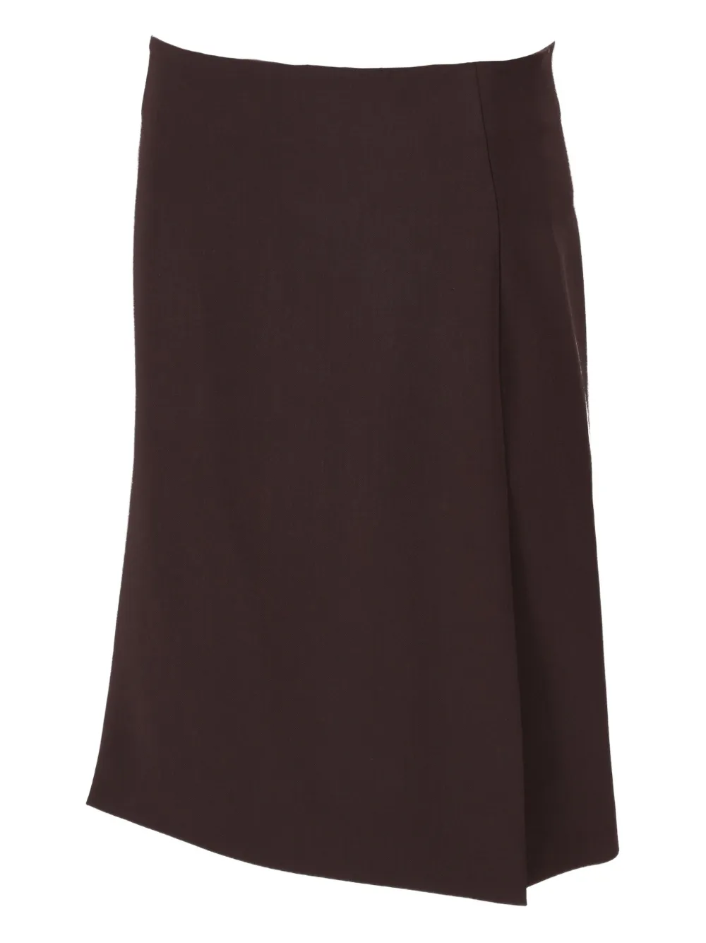 P.a.r.o.s.h Wool-blend Midi Skirt In Brown