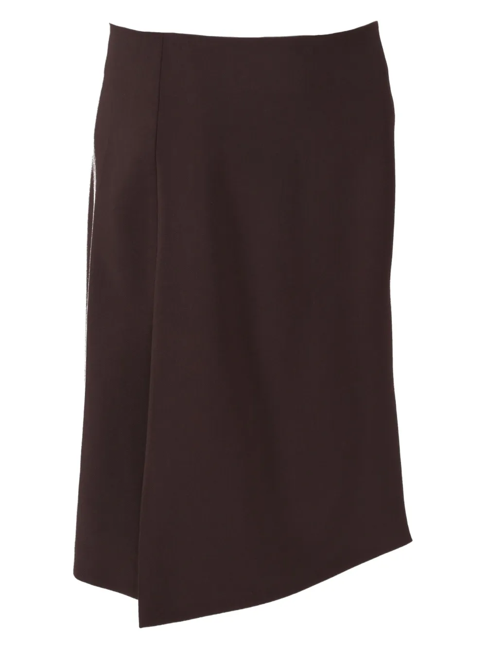 P.a.r.o.s.h Wool-blend Midi Skirt In Brown