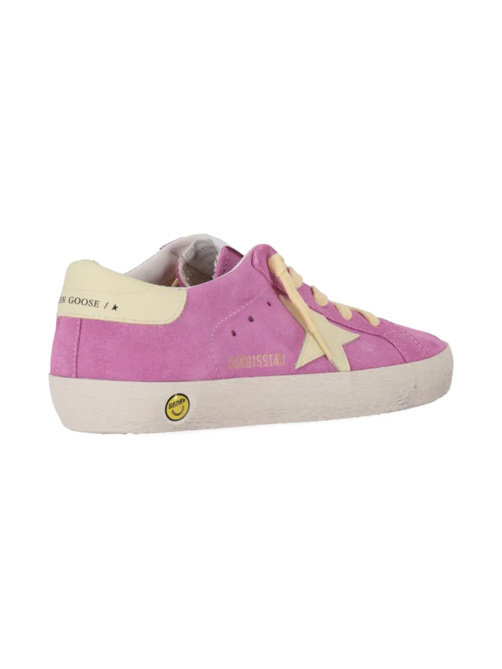Golden Goose Super-star Suede Lace-up Sneakers In Pink