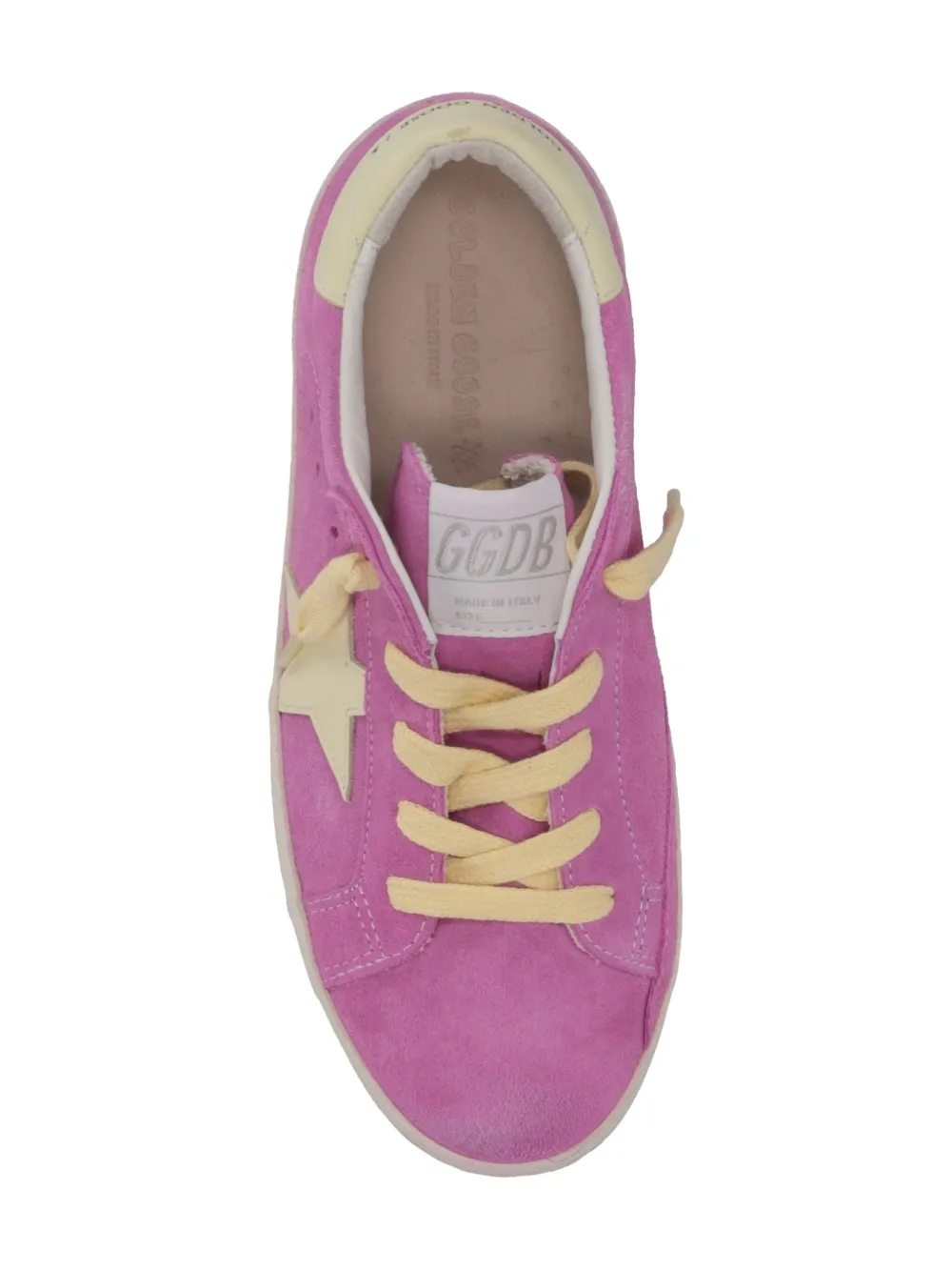 Golden Goose Super-star Suede Lace-up Sneakers In Pink