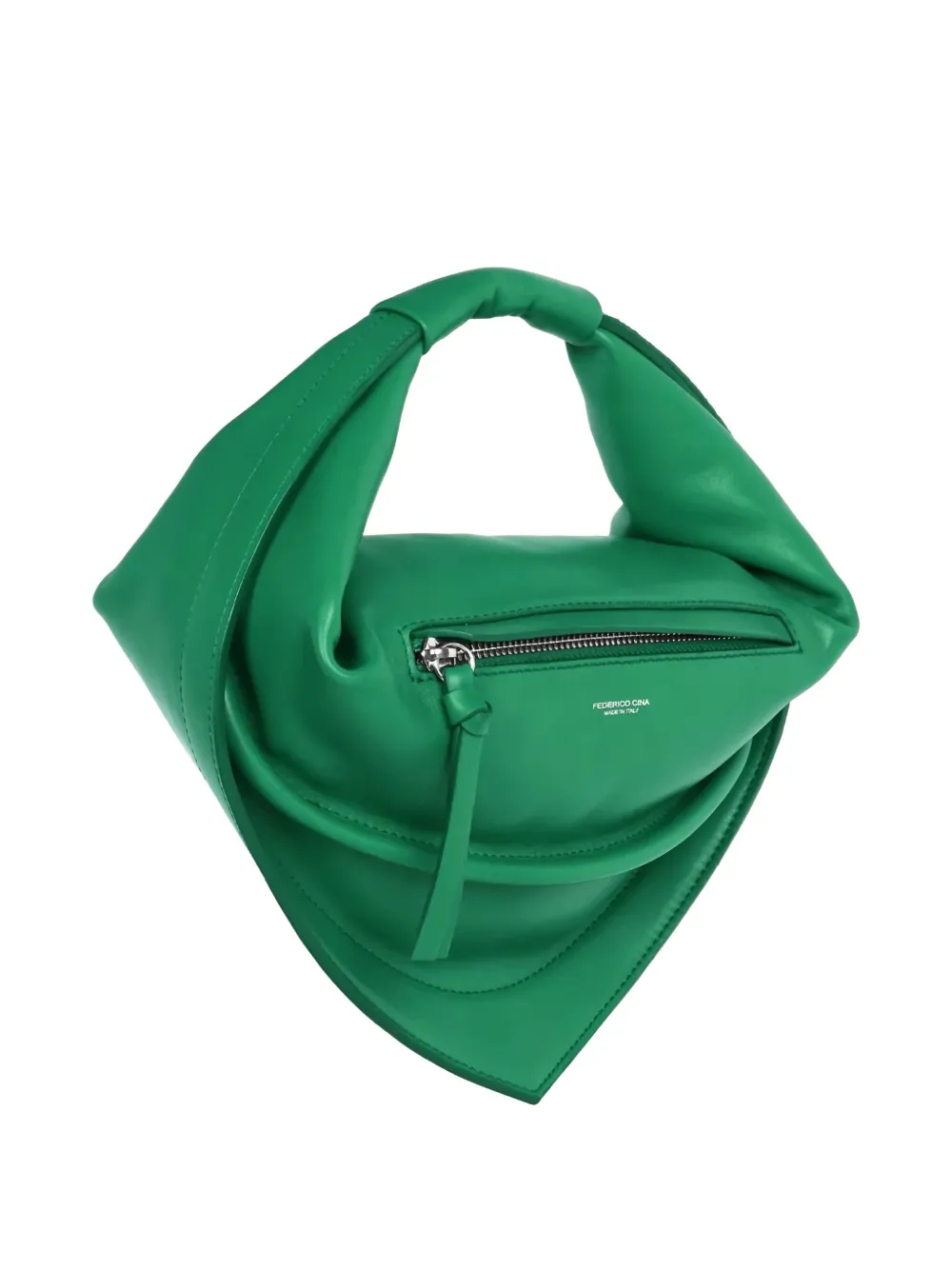 Federico Cina Midi Tortellino Tote Bag In Green