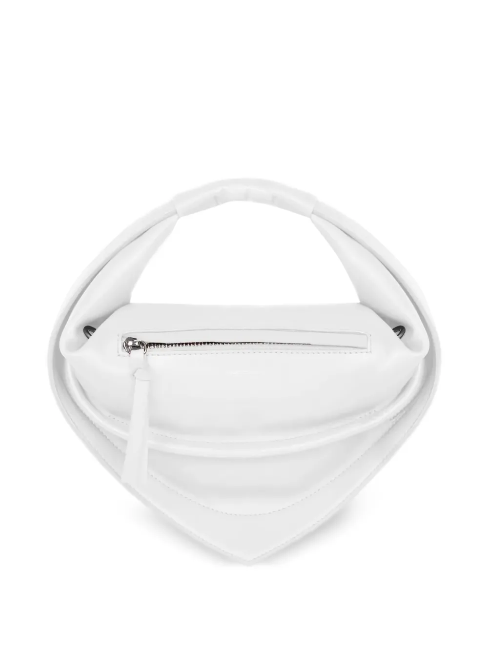 Federico Cina Zip Midi Tortellino Tote Bag In White