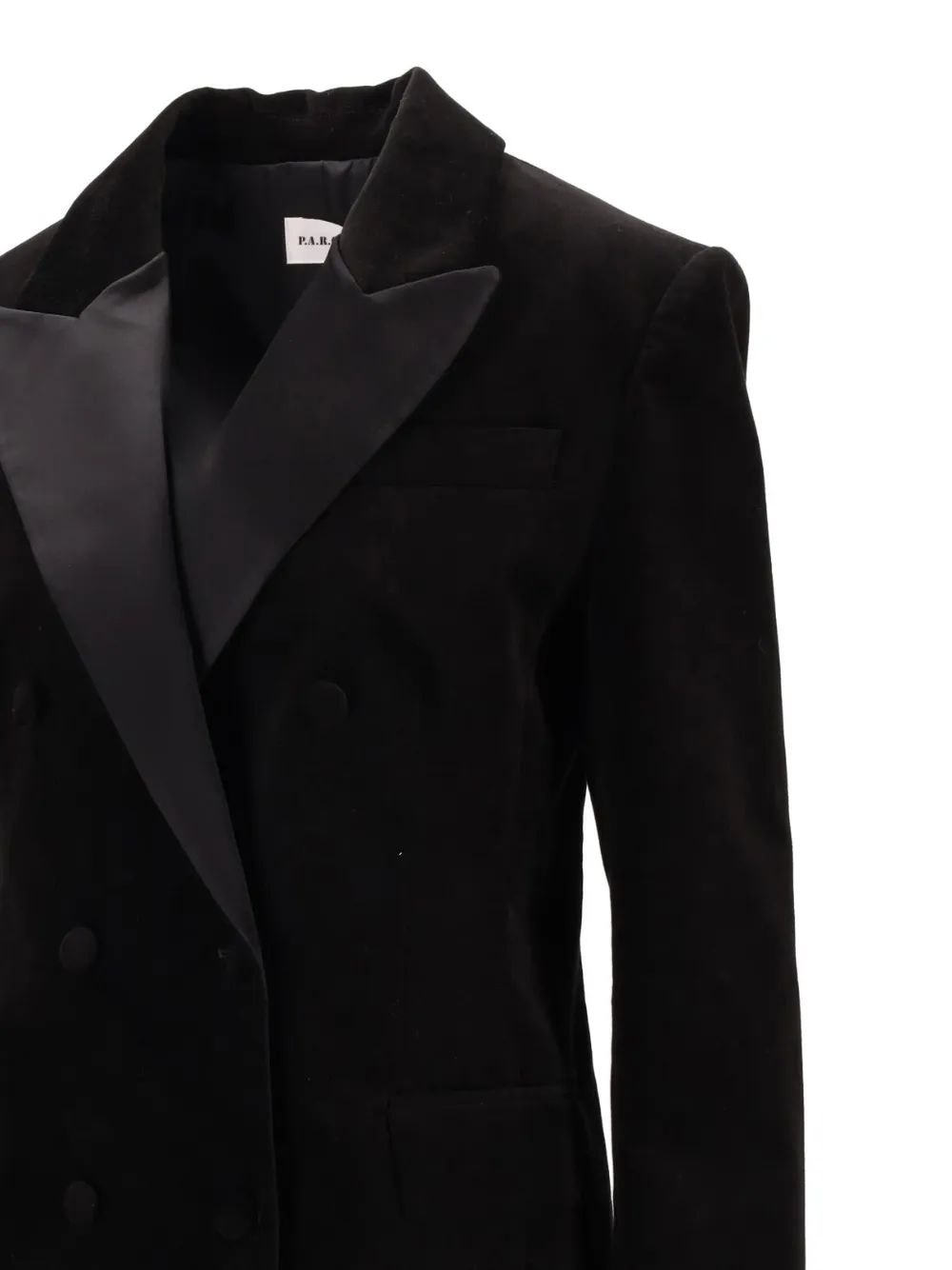 P.A.R.O.S.H. Blazer met dubbele rij knopen Zwart