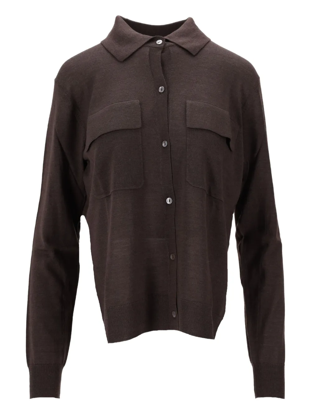 P.a.r.o.s.h Pocket Cardigan In Brown