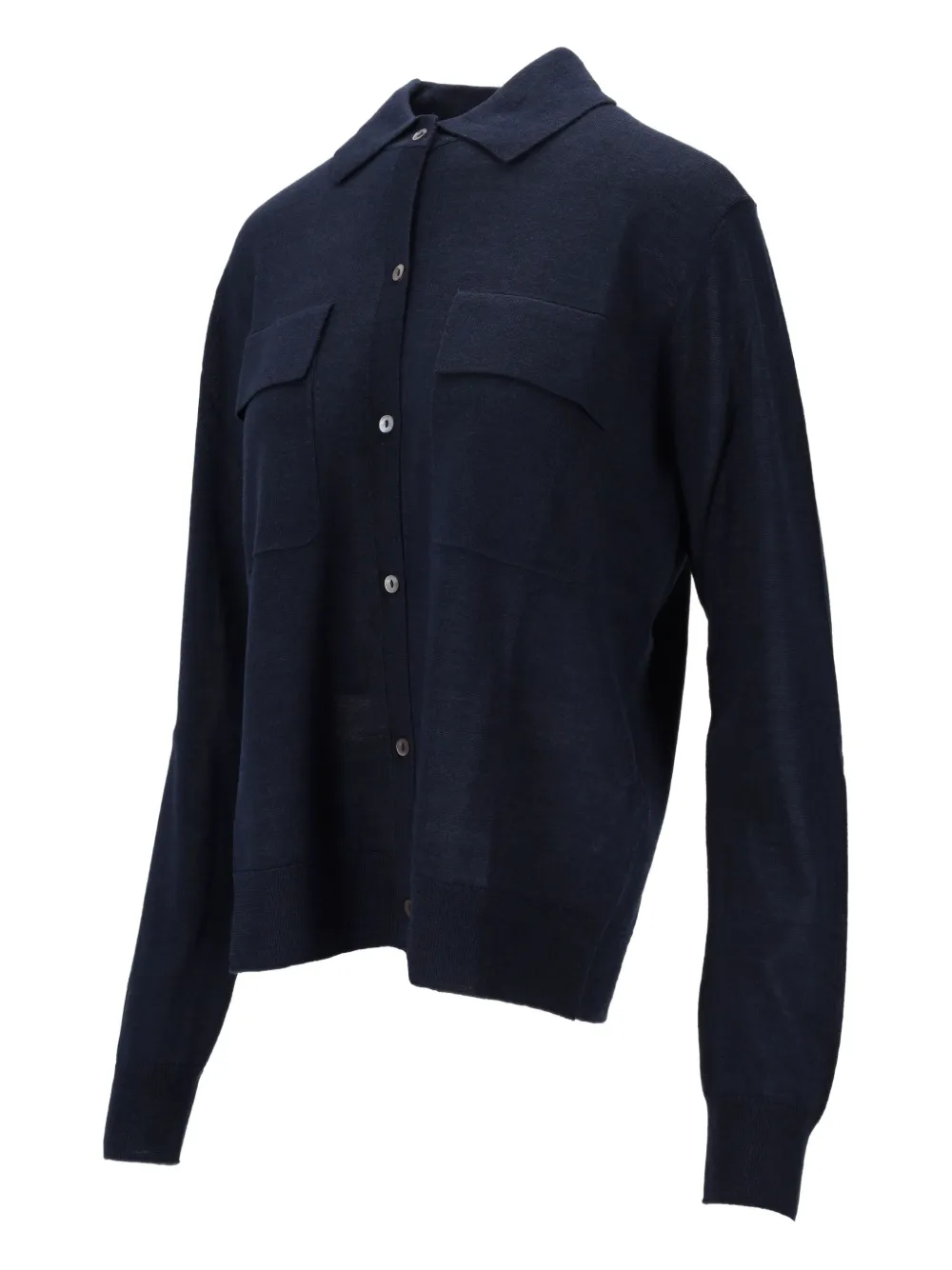 P.a.r.o.s.h Pocket Button Cardigan In Blue