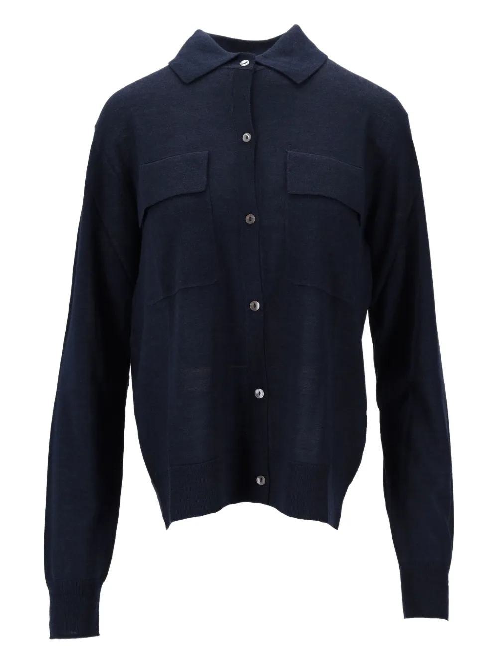 P.a.r.o.s.h Pocket Button Cardigan In Blue