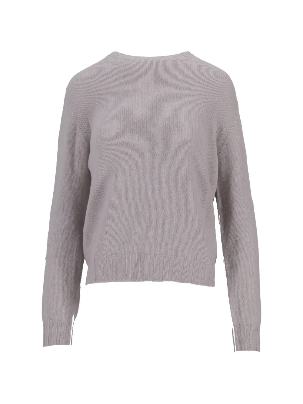 La-Rose ribbed round-neck sweater - Grau