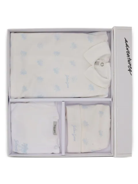 Golden Goose Kids palm-print babygrow set