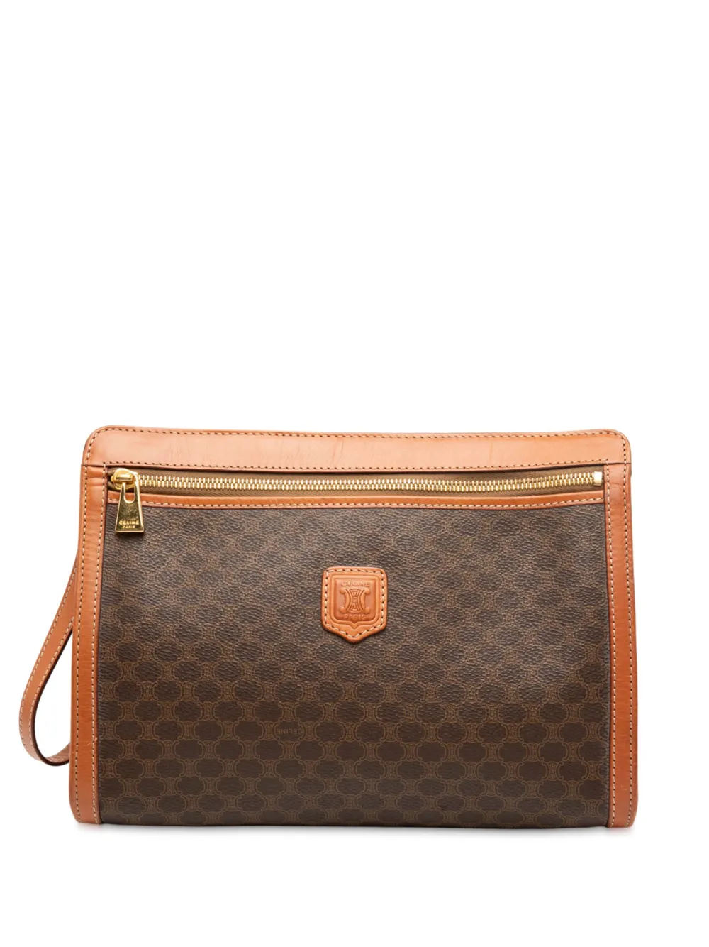Celine Pre-Owned 1995 Macadam Coated Canvas clutch bag | marrón | Image 1