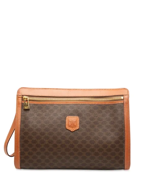 Celine Pre-Owned 1995 Macadam Coated Canvas clutch bag