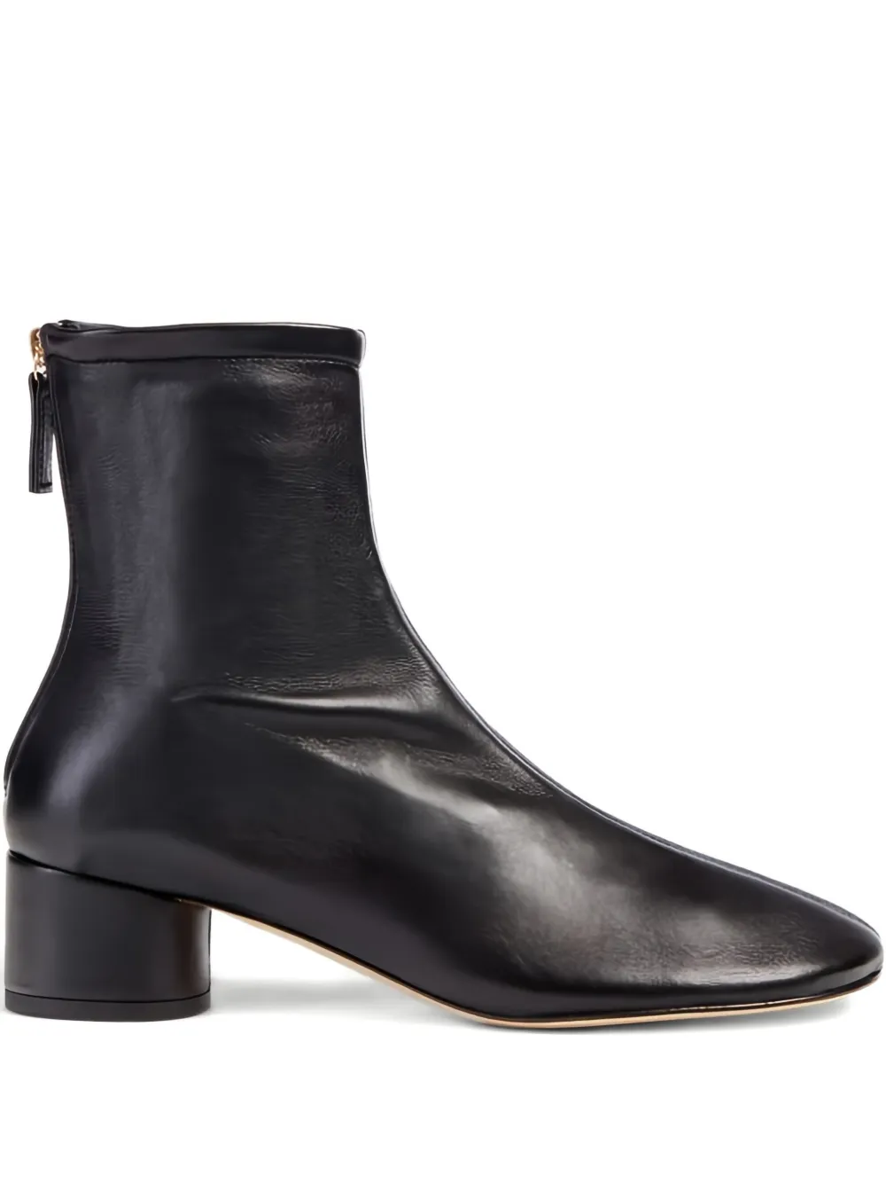 Dear Frances 50mm Harlie leather ankle boot Zwart