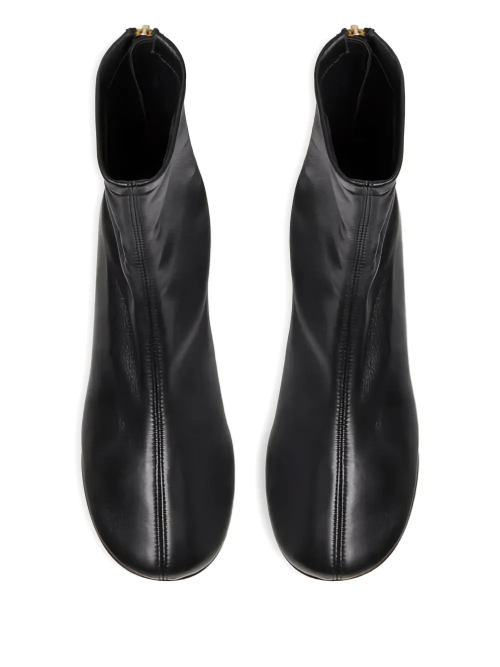 Dear Frances 50mm Harlie leather ankle boot Zwart