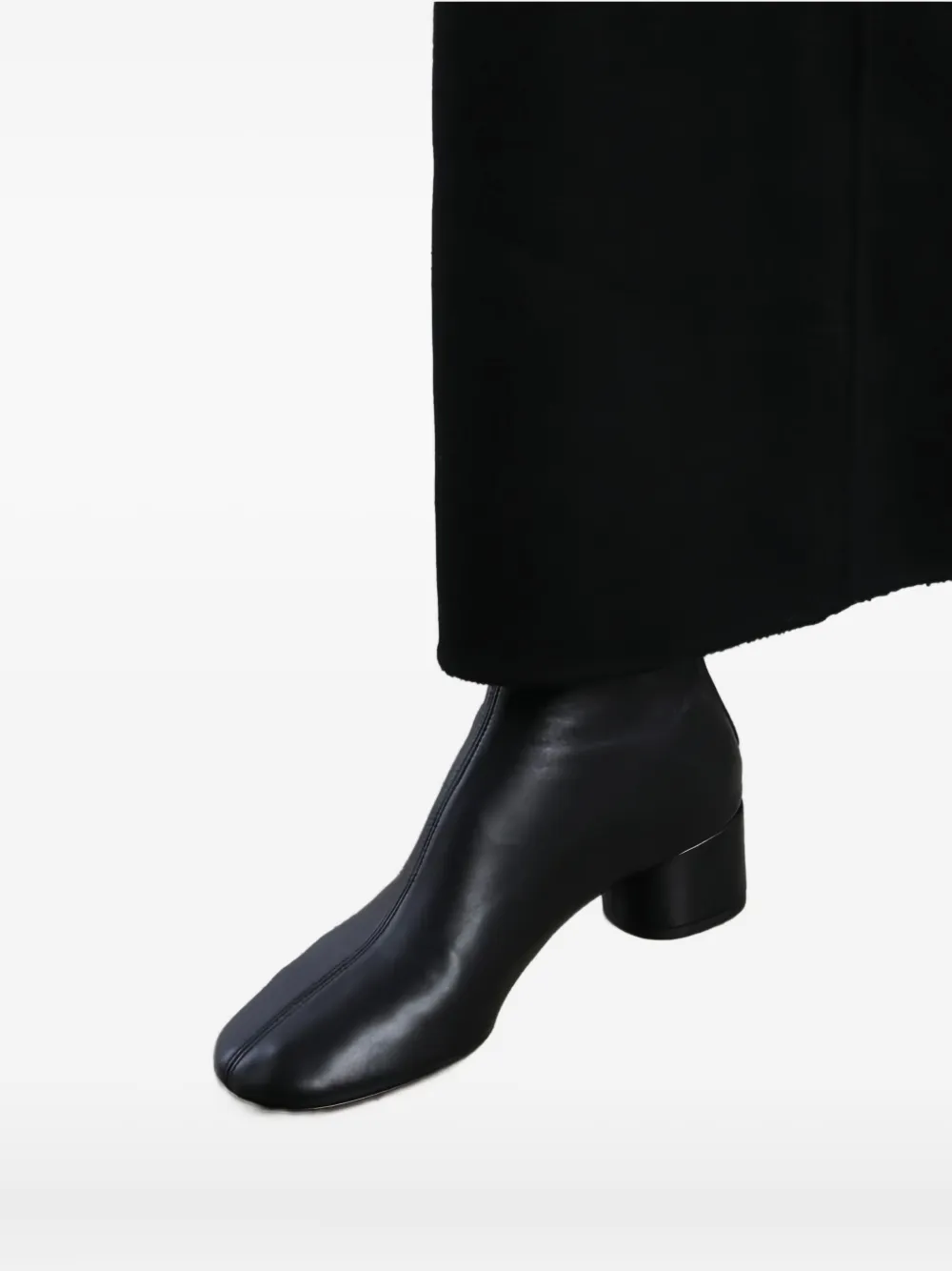 Dear Frances 50mm Harlie leather ankle boot Zwart