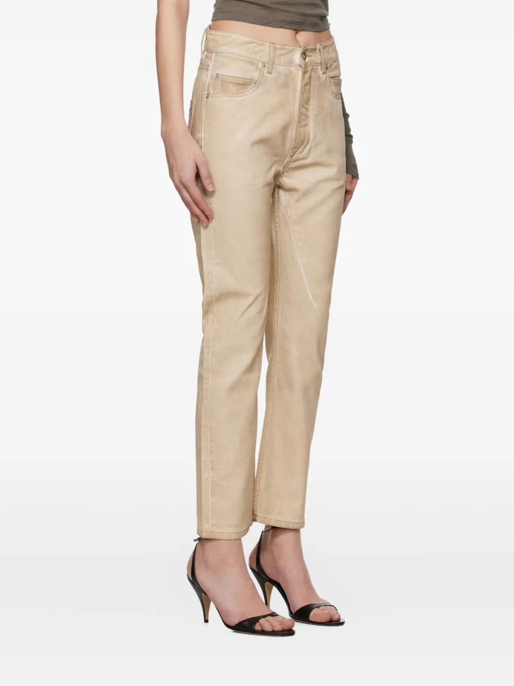 Rick Owens Hollywood VDD jeans met vijf zakken - Beige