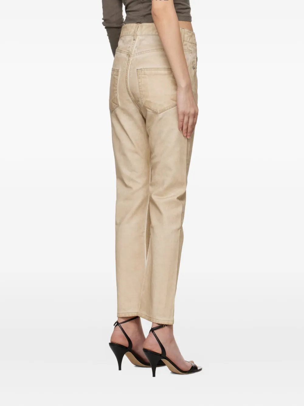 Rick Owens Hollywood VDD jeans met vijf zakken Beige