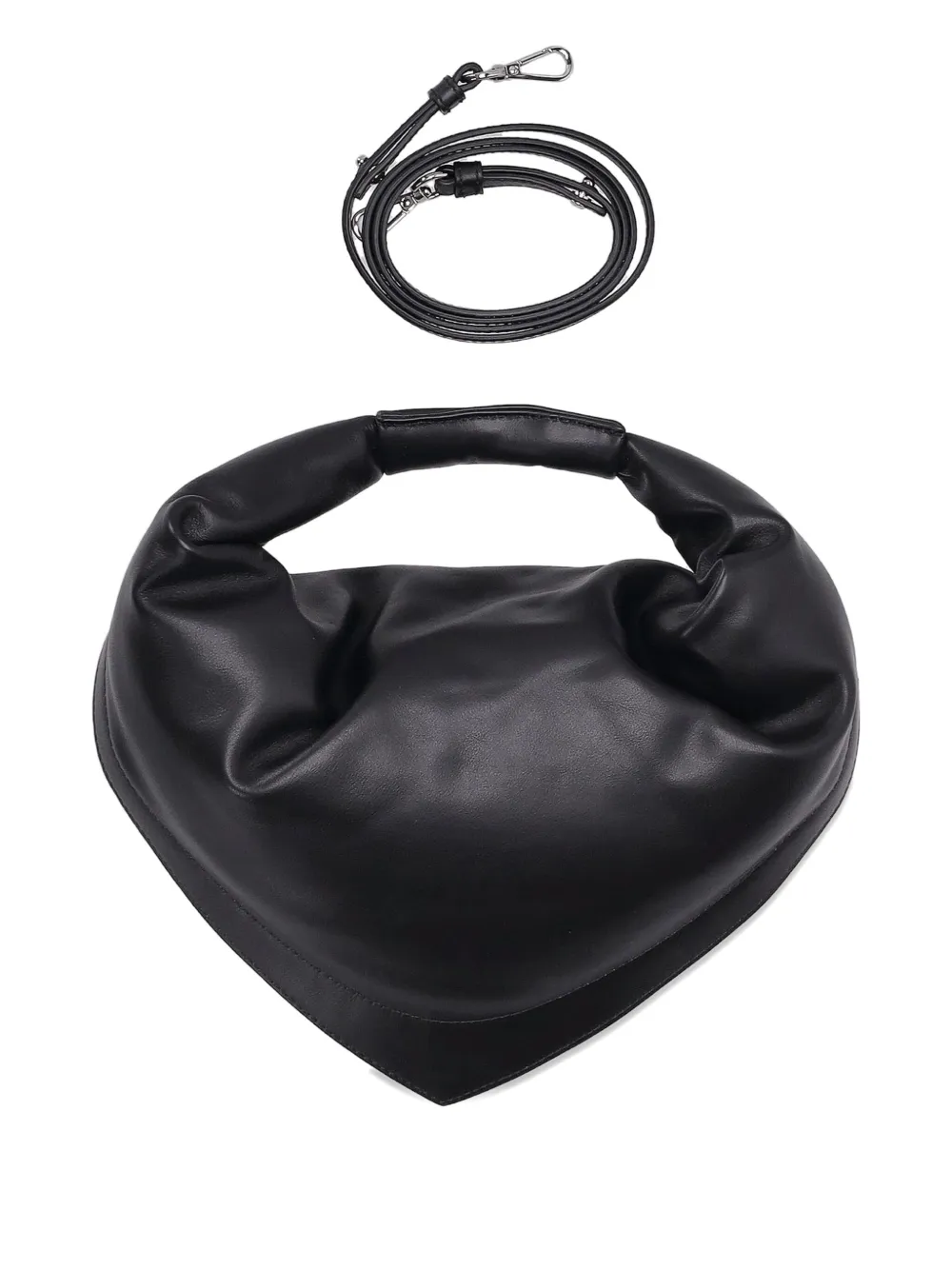 Federico Cina Medium Tortellino Top-handle Shoulder Bag In Black