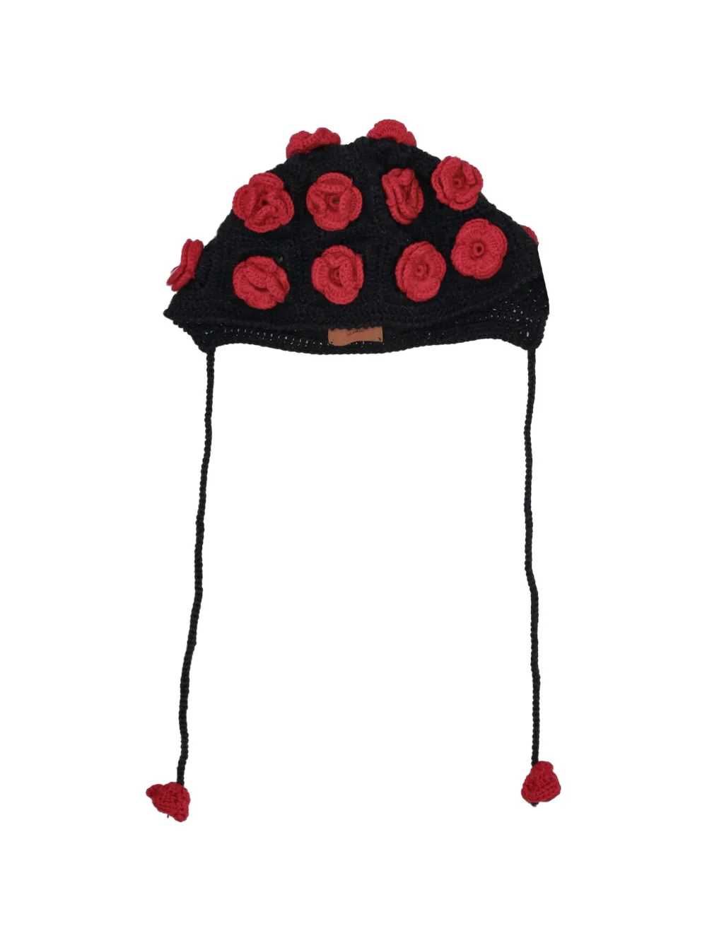 Alanui roses bonnet hat - Nero
