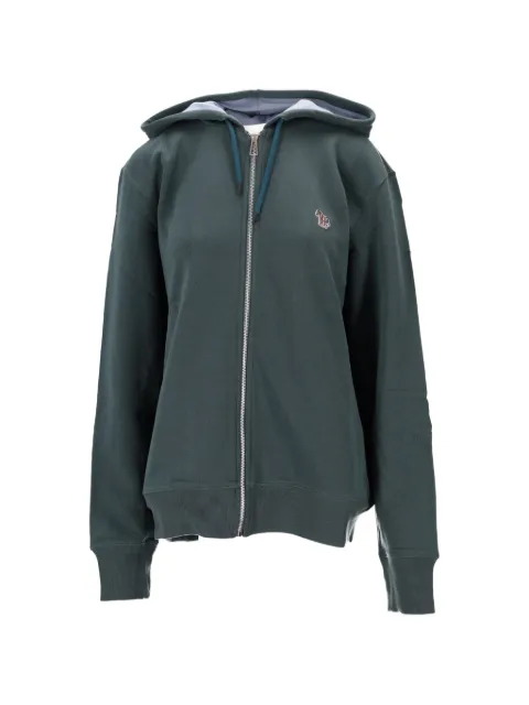 Paul Smith zip-up zebra-patch hoodie