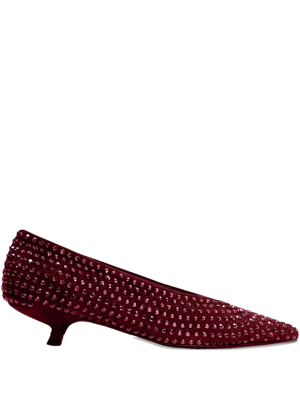 La-Rose Pumps met kristallen hak Rood