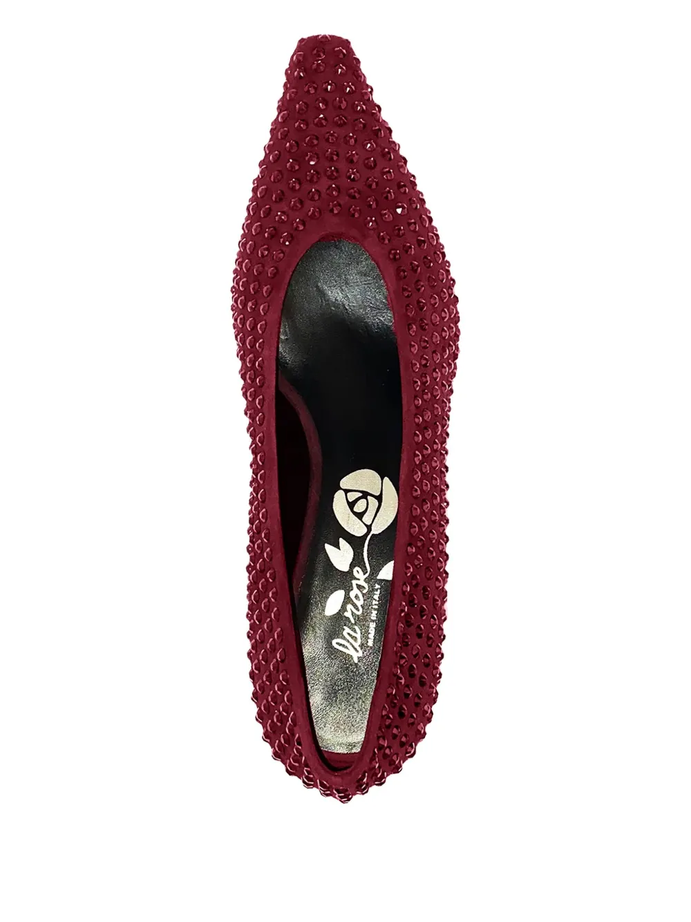 La-Rose Pumps met kristallen hak Rood