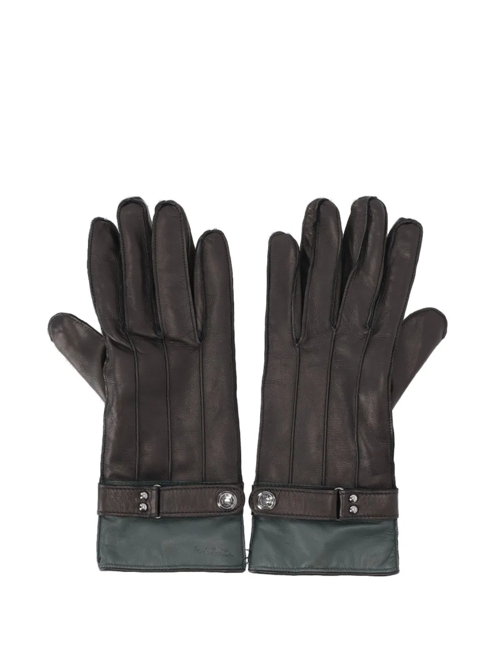 Paul Smith gants à détail de sangle | marron | Image 1