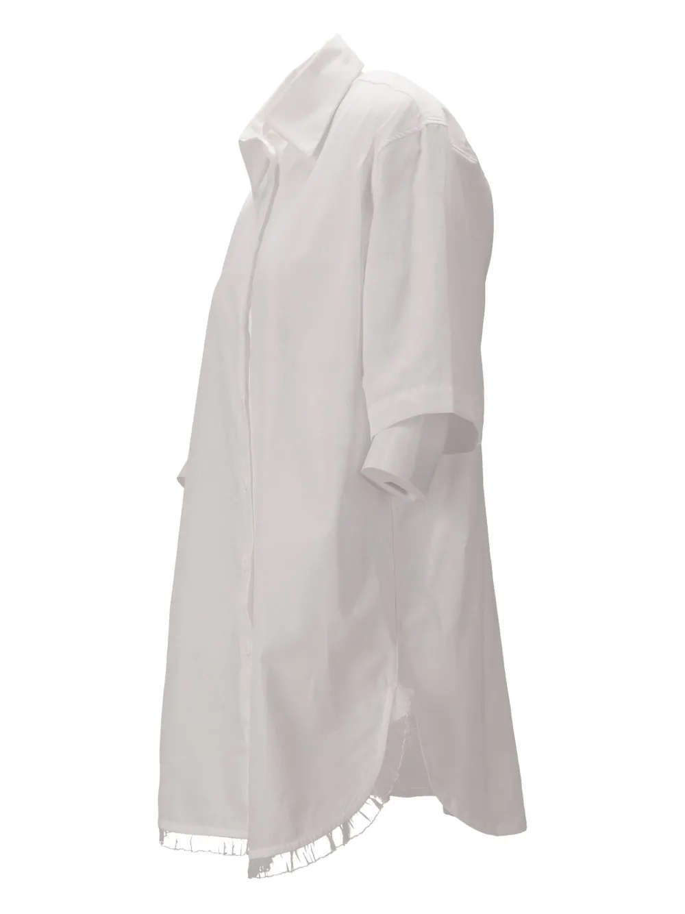 Niccolò Pasqualetti Douglas Frayed Shirt In White