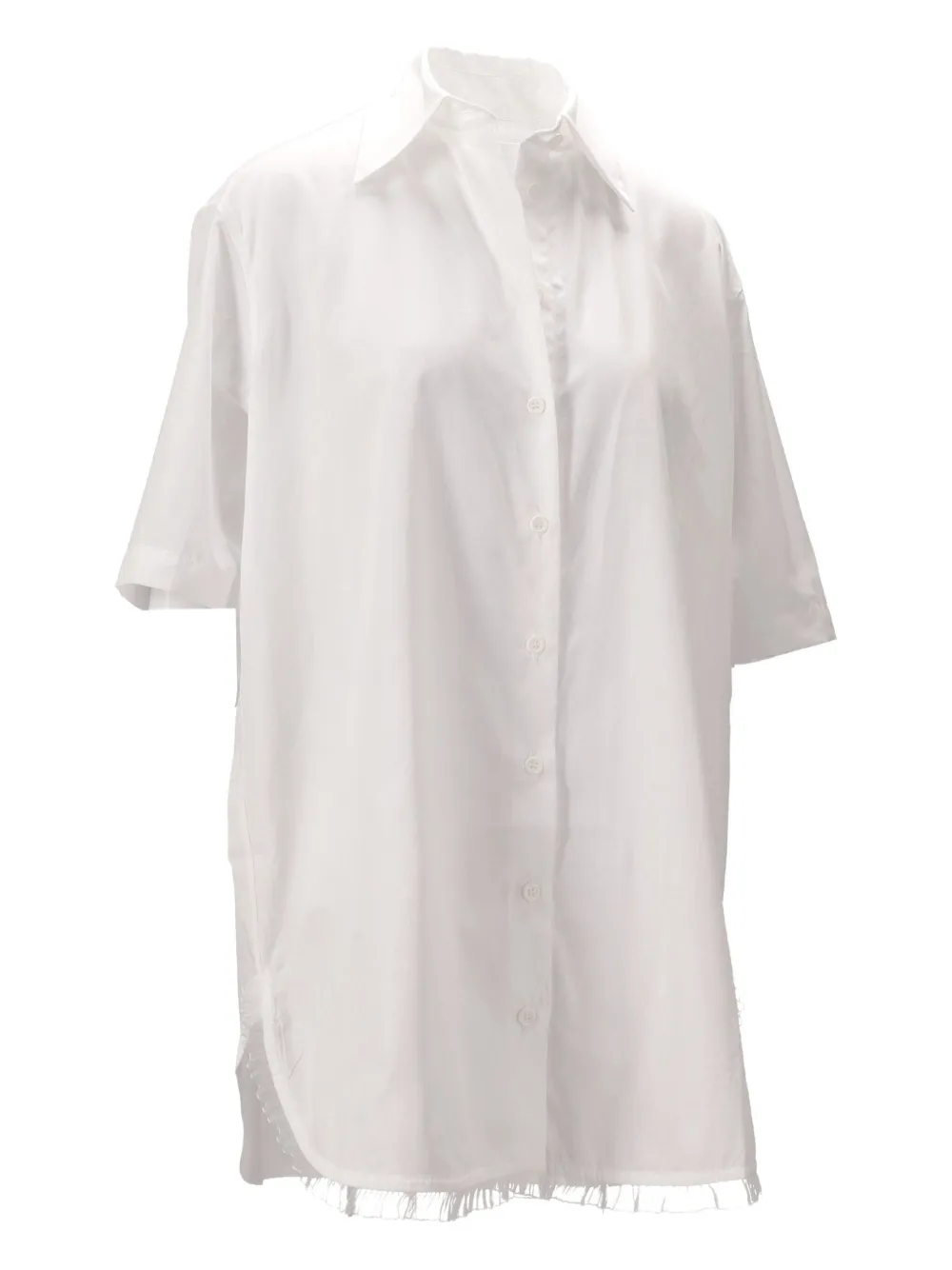 Niccolò Pasqualetti Douglas Frayed Shirt In White