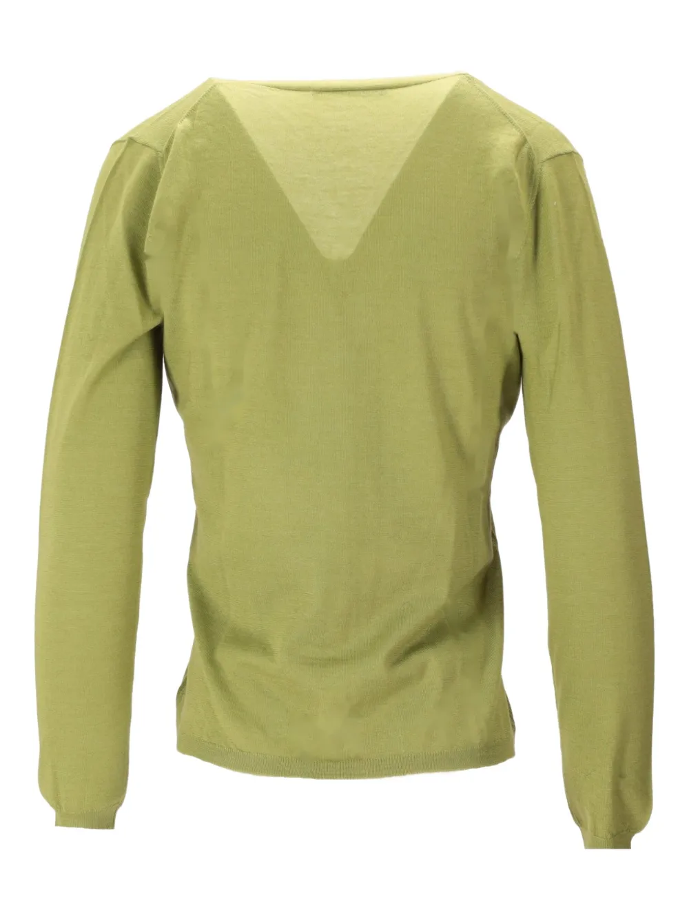 La Rose Buttoned Cardigan In Green