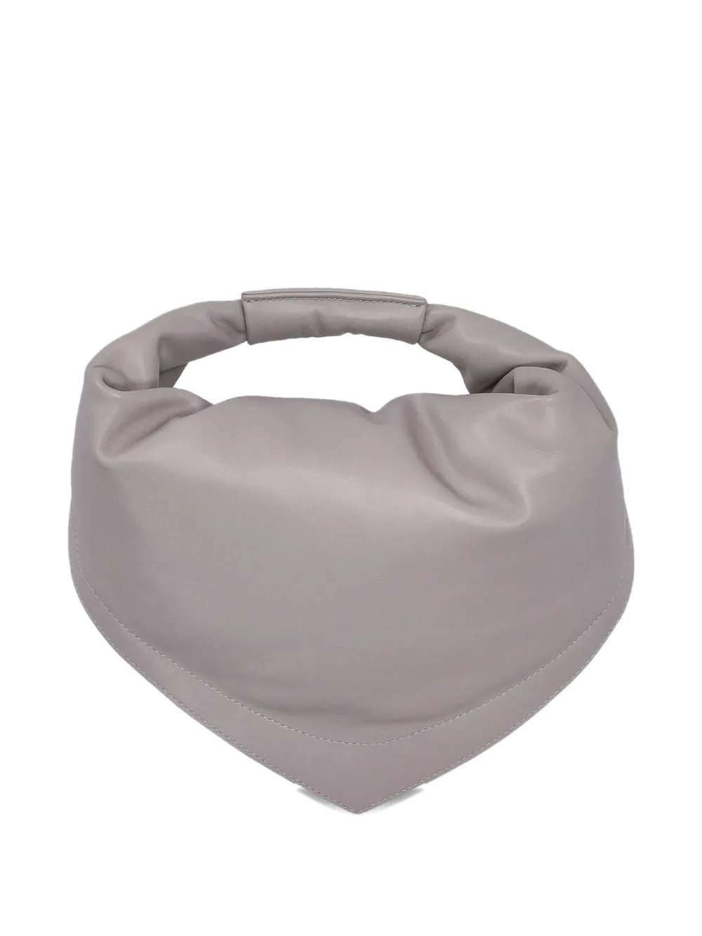 FEDERICO CINA midi Tortellino leather tote bag - Grijs