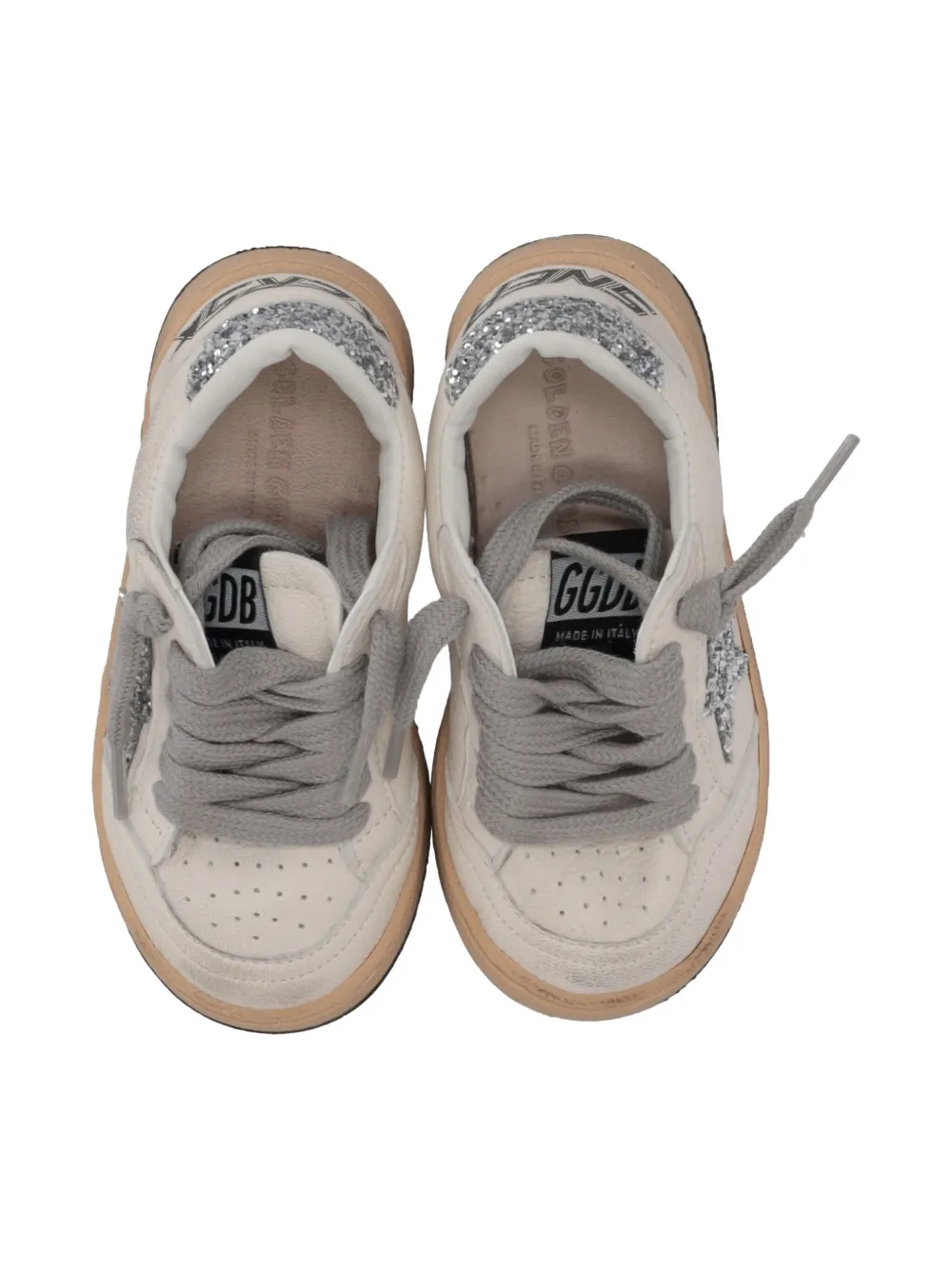 Golden Goose Kids lace-up sneakers Beige